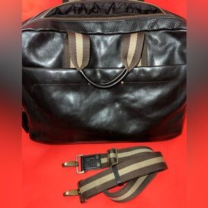 MCM Business Bag Brown Leather